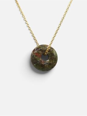 UNAKITE NECKLACE (GOLD)